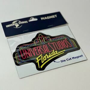 🌕 NWT Universal Studios Retro Logo Magnet • Collectible Vintage 90s Neon Die‑Cut